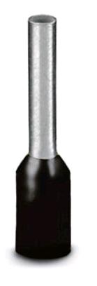 Phoenix Contact DIN Ferrule; AI 1.5-18 BK; #16 Single Wire; Black; Polypropylene; 100 ct.